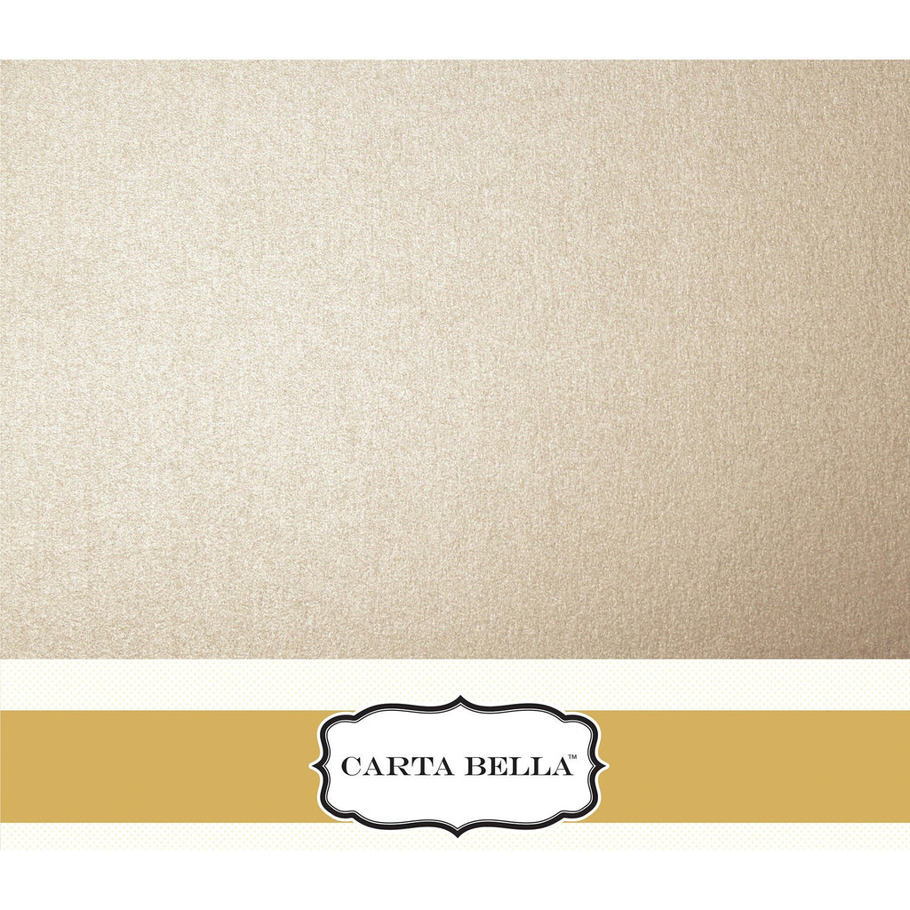 Carta Bella - Shimmer Cardstock 12 x 12 Single Sheets / Rose