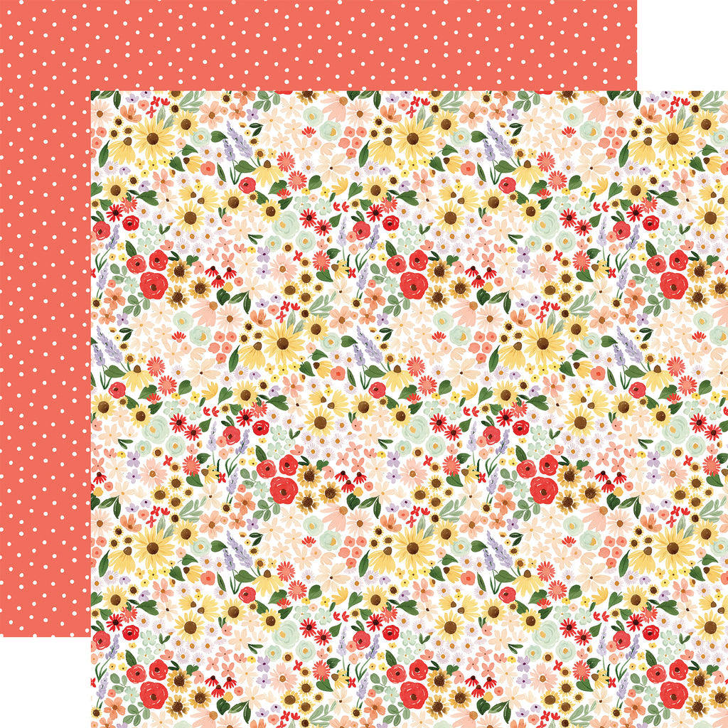 Carta Bella - Homemade - 12x12 Single Sheet / Sweet Floral