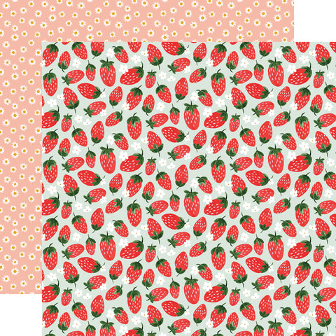 Carta Bella - Homemade - 12x12 Single Sheet / Strawberries