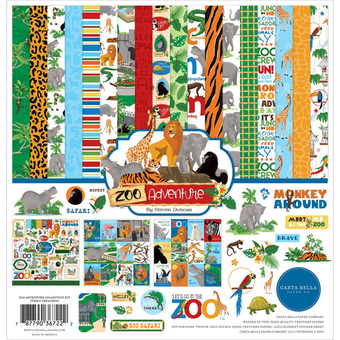 Carta Bella - Zoo Adventure - 12x12 Collection Kit