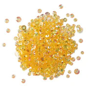 Buttons Galore & More - Shaker Embellishments - Crystalz Rhinestone Embellishments - Mango / CRZ113