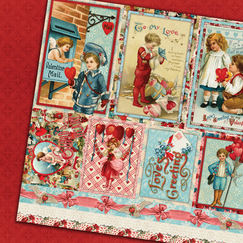 Country Craft Creations - Cupid's Heart - 12x12 - Cotton Bristol