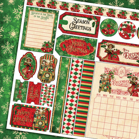 Country Craft Creations - Remember the Time Calendar Collection - 12x12 - Cotton Bristol