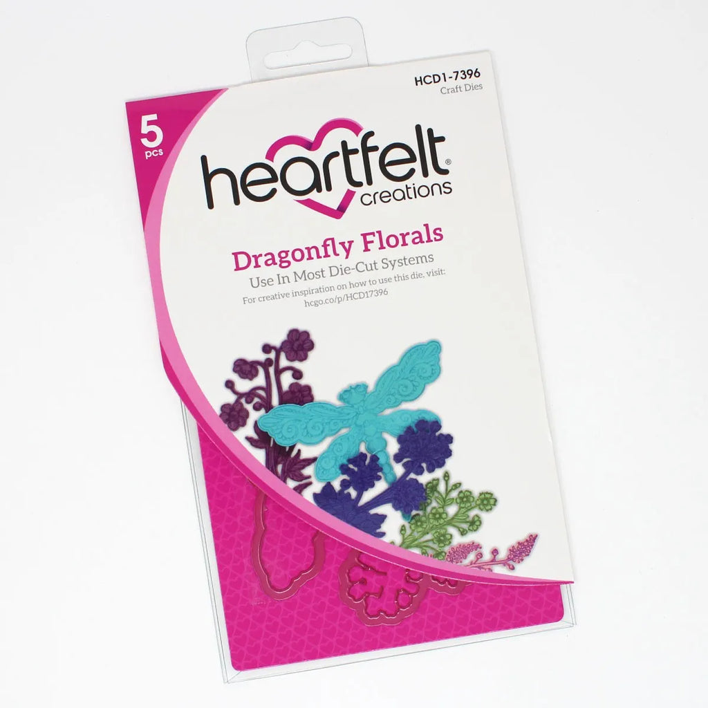 Heartfelt Creations - Decorative Dragonfly Collection - Dargonfly Florals Die/7396*