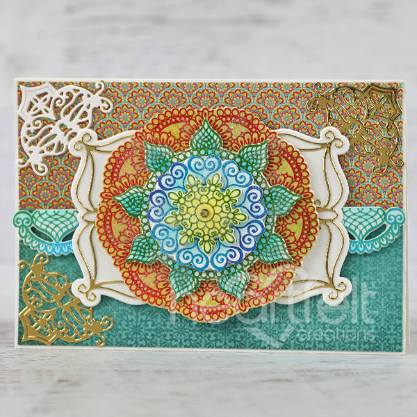 Heartfelt Creations - Elegant Mosaics Collection - Elegant Mosaics - Cling Stamp Set / 3977*