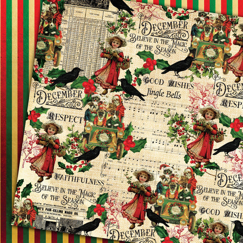 Country Craft Creations - Remember the Time Calendar Collection - 12x12 - Cotton Bristol