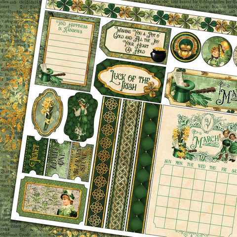 Country Craft Creations - Remember the Time Calendar Collection - 12x12 - Cotton Bristol