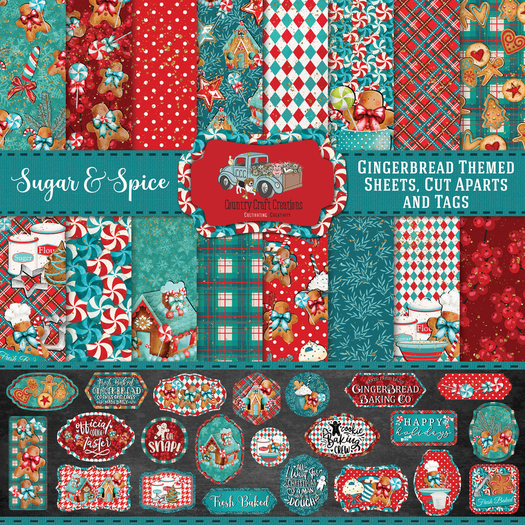Country Craft Creations - Sugar & Spice - 8x8 / 28 Sheets Pre Order / More arriving