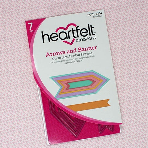 Heartfelt Creations - Die Set - Arrows and Banner Die / 7204**