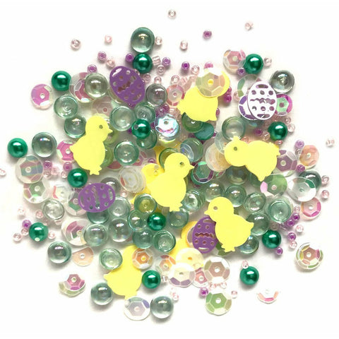 Buttons Galore & More - Shaker Embellishments - Sparkletz - Happy Easter / SPK135