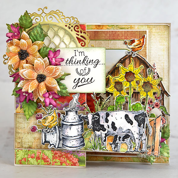 Heartfelt Creations - Home On The Farm Collection - Happy Meadow Die/7317**