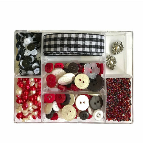 Buttons Galore & More - Shaker Embellishments - Embellishment Kits - Plaid Party / LL125