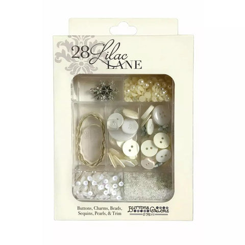 Buttons Galore & More - Shaker Embellishments - Embellishment Kits - Snowy Day / LL128