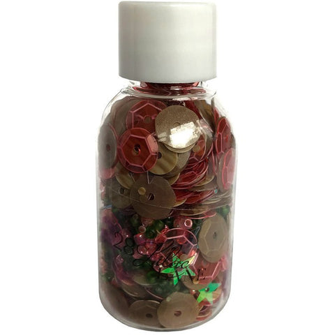 Buttons Galore & More - Shaker Embellishments - Sequin & Bead Mix - Cactus Bloom / LL614