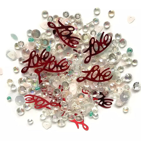 Buttons Galore & More - Shaker Embellishments - Sparkletz - Love Affair/SPK139
