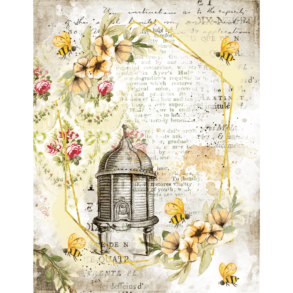 Country Craft Creations - Bee House - Cotton Bristol 8 1/2 x 11