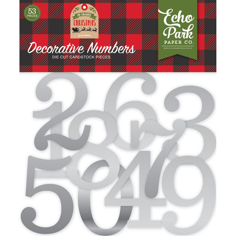 Echo Park - My Favorite Christmas - Silver Numbers