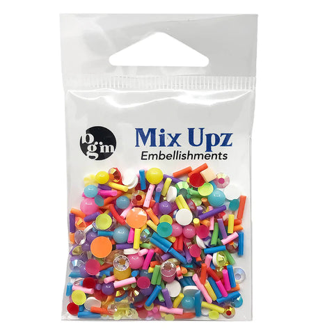 Buttons Galore & More - Shaker Embellishments - Mix Upz - Surprise Party / MXZ102