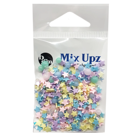 Buttons Galore & More - Shaker Embellishments - Mix Upz - Wish Upon A Star / MXZ107