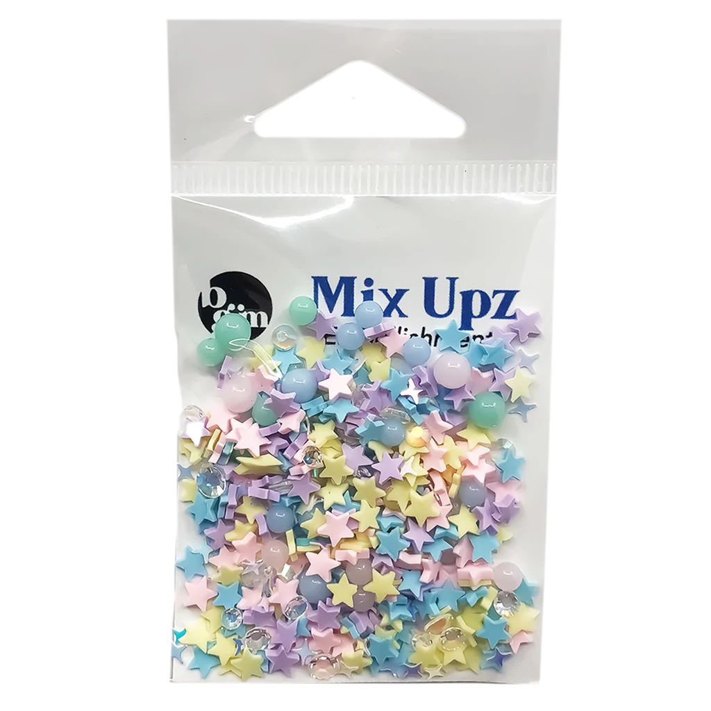 Buttons Galore & More - Shaker Embellishments - Mix Upz - Wish Upon A Star / MXZ107