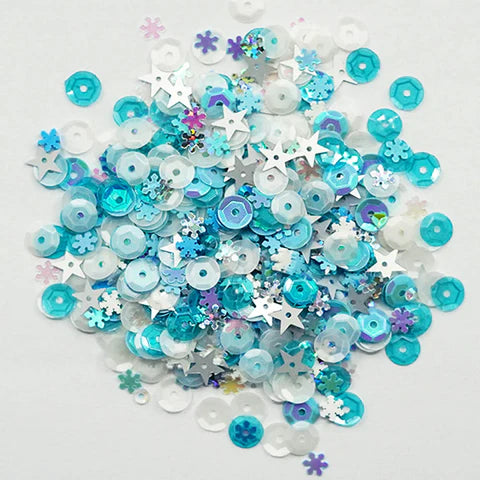 Buttons Galore & More - Shaker Embellishments - Mix Upz - Frozen / MXZ114