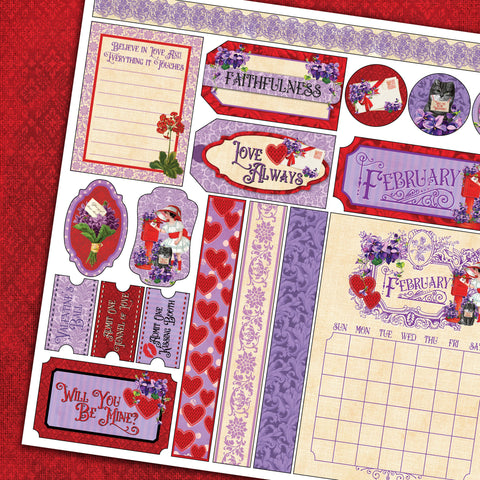 Country Craft Creations - Remember the Time Calendar Collection - 12x12 - Cotton Bristol