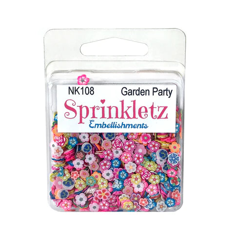 Buttons Galore & More - Shaker Embellishments - Sprinkletz - Garden Party/NK108