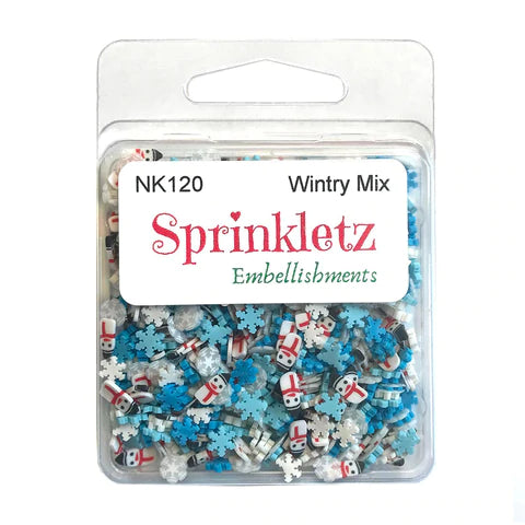 Buttons Galore & More - Shaker Embellishments - Sprinkletz - Wintry Mix/NK120
