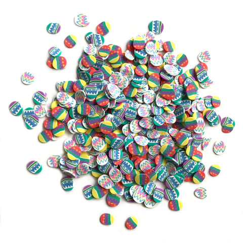 Buttons Galore & More - Shaker Embellishments - Sprinkletz - Easter Eggs/NK134