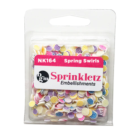 Buttons Galore & More - Shaker Embellishments - Sprinkletz - Spring Swirlz/NK164