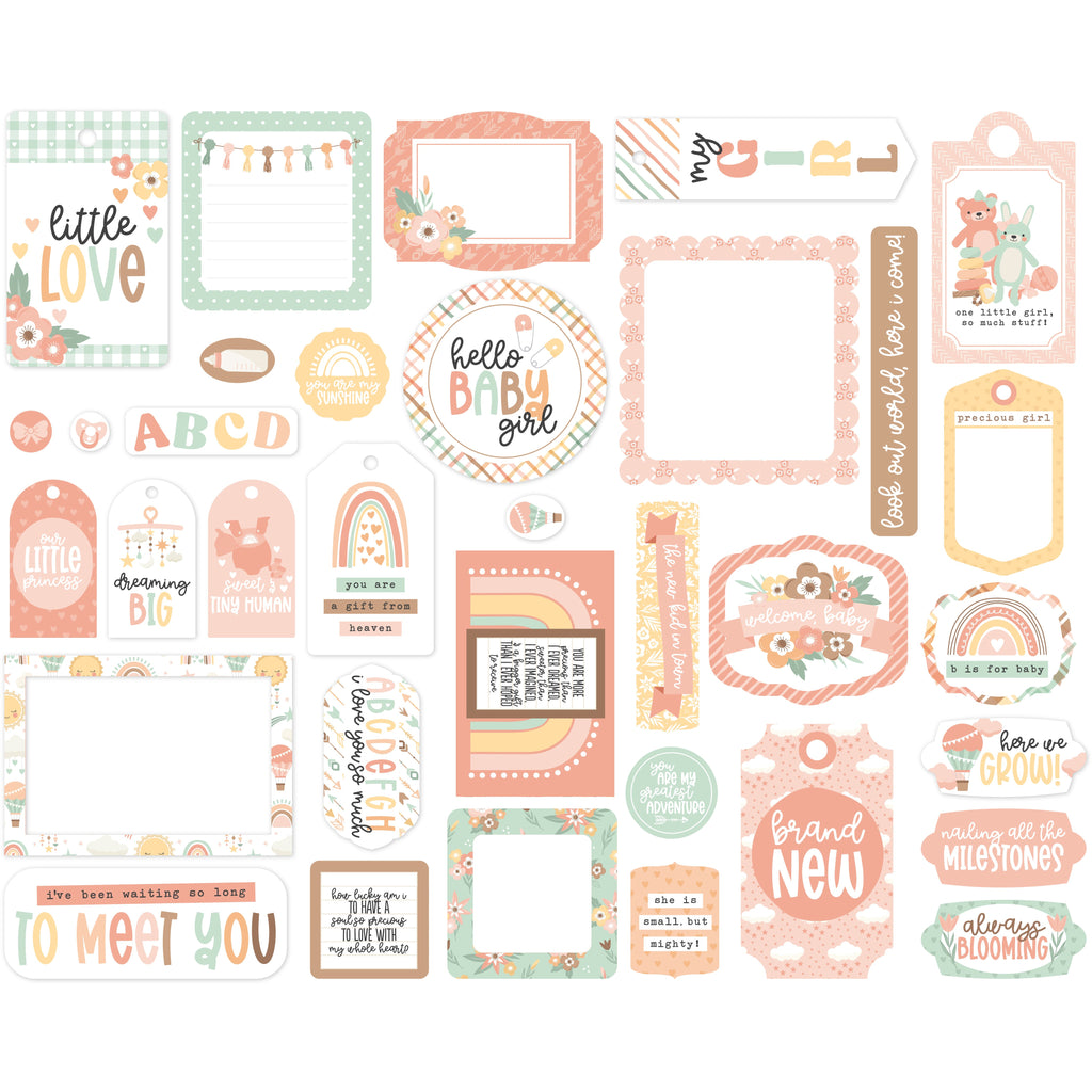 Echo Park - Our Baby Girl - Frames & Tags