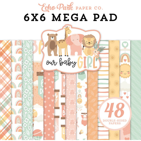 Echo Park - Our Baby Girl - Cardmakers 6x6 Mega Pad