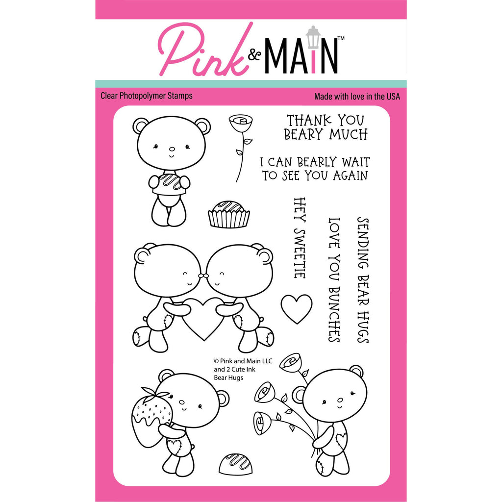 Pink & Main - Stamp Set - 4x6 Bear Hugs