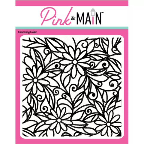 Pink & Main - 6x6 Embossing Folder - Daisies