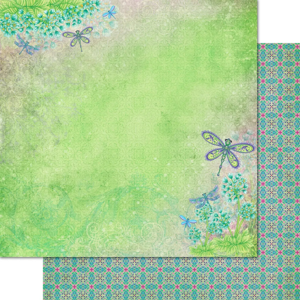 Heartfelt Creations - Decorative Dragonfly Collection - 12x12 Paper Collection / 2138