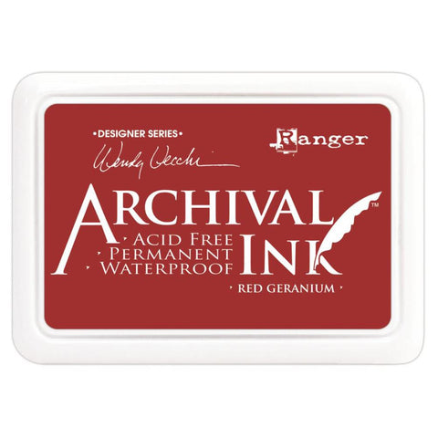 Ranger - Archival Ink Pad - Red Geranium