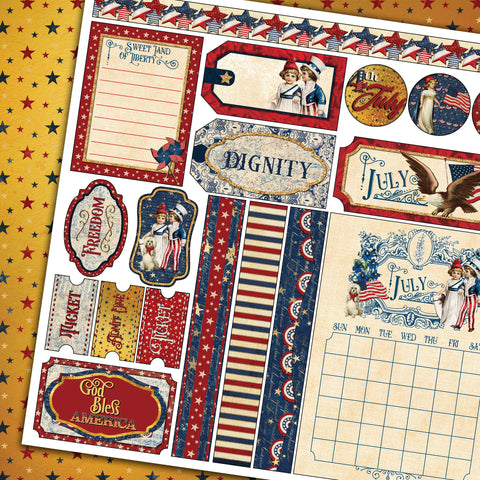 Country Craft Creations - Remember the Time Calendar Collection - 12x12 - Cotton Bristol