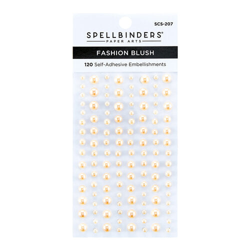 Spellbinders - Embellishments - Pearl Dots - Self Adhesive / Fashion Blush