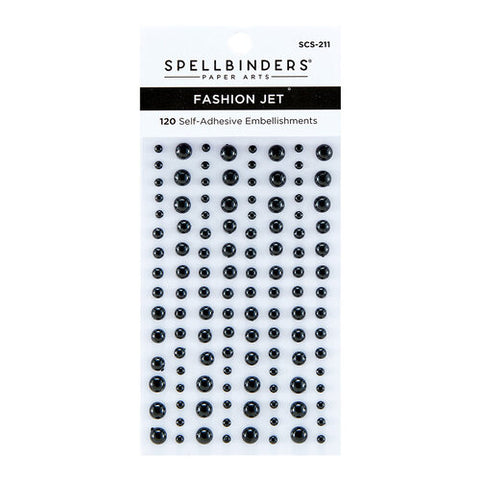 Spellbinders - Embellishments - Pearl Dots - Self Adhesive / Fashion Jet