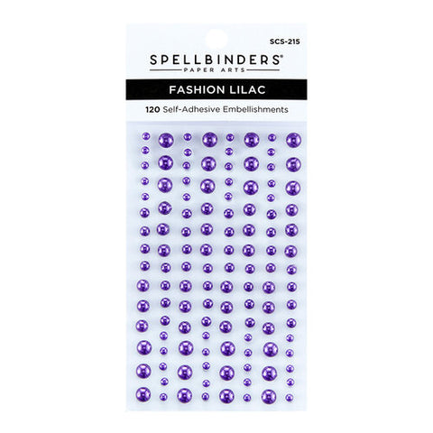 Spellbinders - Embellishments - Pearl Dots - Self Adhesive / Fashion Lilac