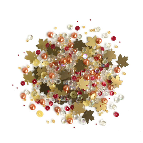 Buttons Galore & More - Shaker Embellishments - Sparkletz - Fall Foliage / SPK156