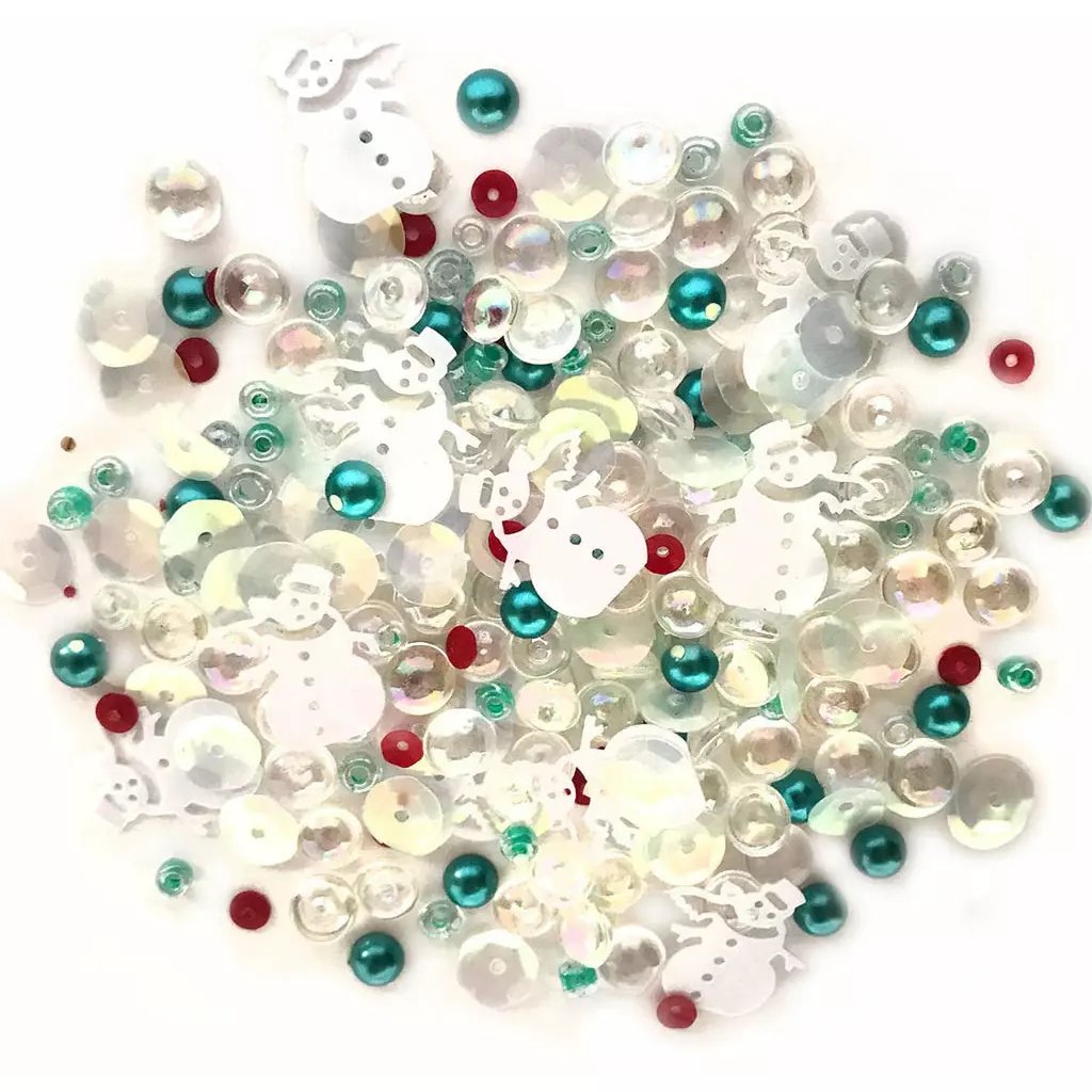 Buttons Galore & More - Shaker Embellishments - Sparkletz - Frosty Friends / SPK134