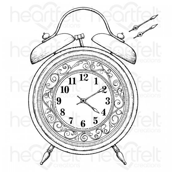Heartfelt Creations - Moments In Time - Simple Moments Timepiece - Cling Stamp Set / 3972**