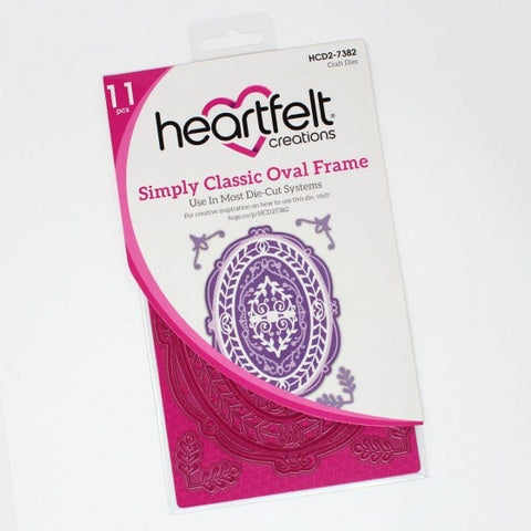 Heartfelt Creations - Classic Frame Dies - Simply Classic Oval Frame/7382*