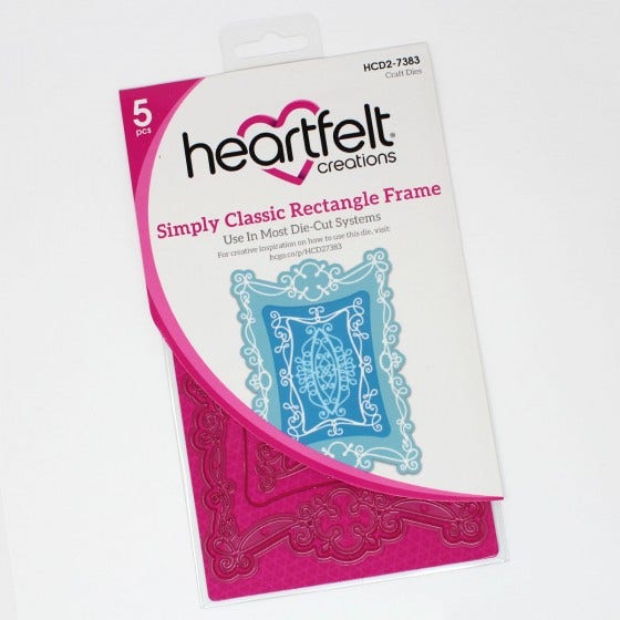 Heartfelt Creations - Classic Frame Dies - Simple Classic Rectangle Frame/7383**