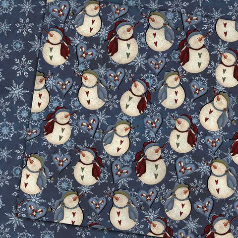 Country Craft Creations - Snowman & Friends - 8x8 - Cotton Bristol