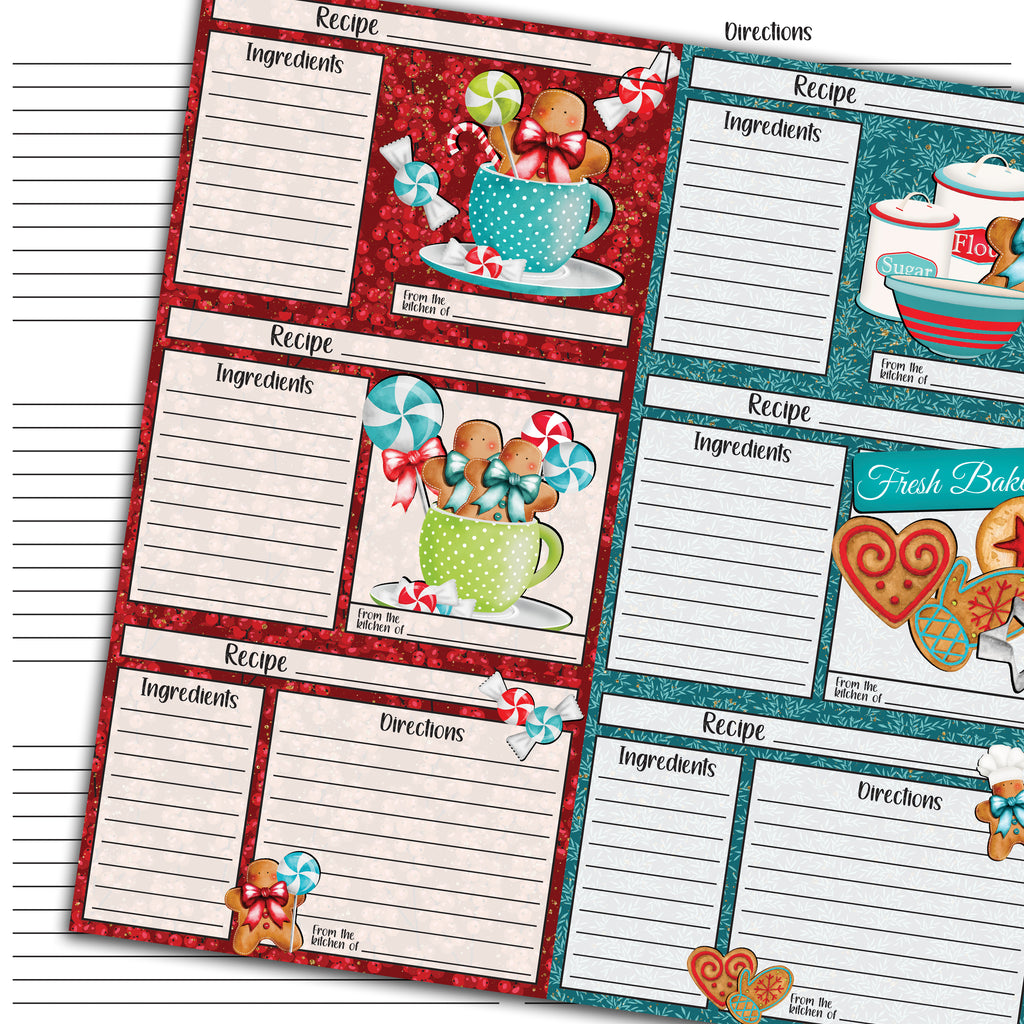 Country Craft Creations - Sugar and Spice Recipe Cards #1
