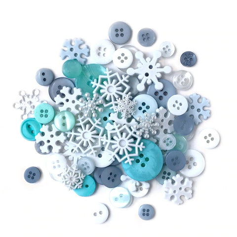 Buttons Galore & More - Buttons - Value Pack / Snowflakes / VP314