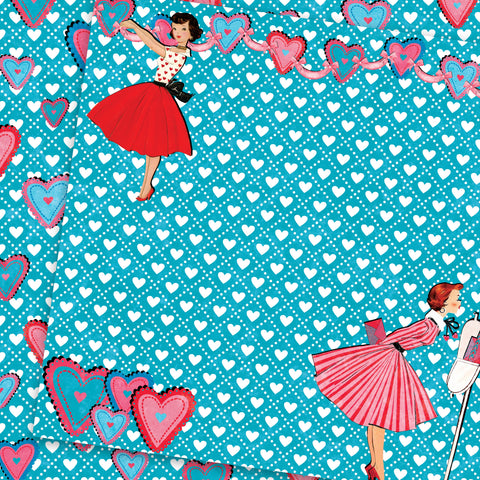 Country Craft Creations - Love is in the Air - 8x8 - Cotton Bristol