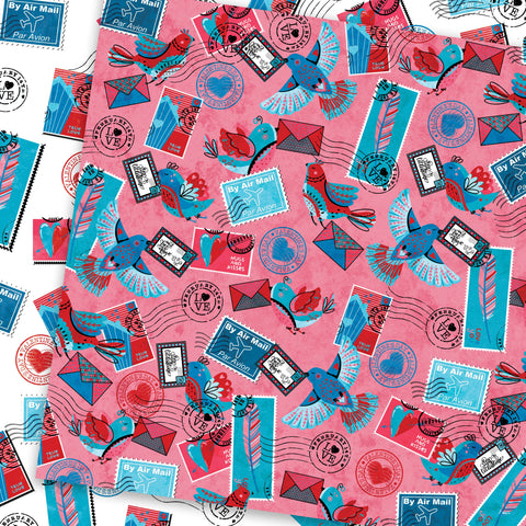 Country Craft Creations - Love is in the Air - 8x8 - Cotton Bristol